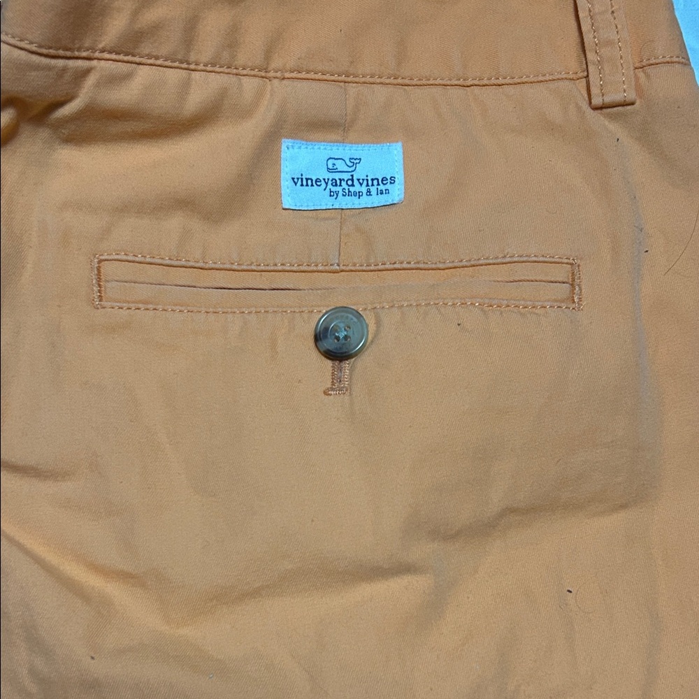 Vineyard Vines Men’s Orange Chino Shorts Sz 34